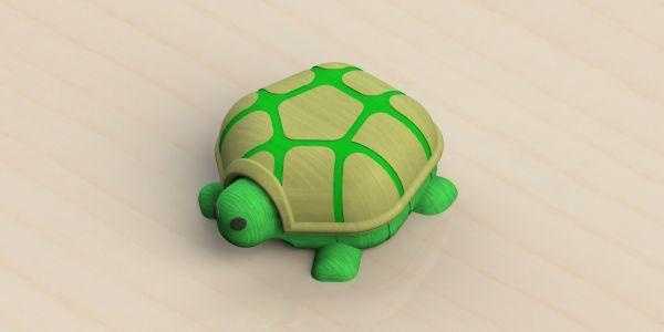 tartaruga armazenamento caso bainha redpah 3d print model - Mito3D