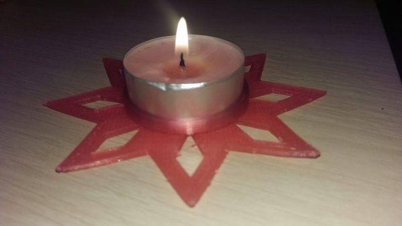 candela titolare supporto profumato candele rossa 3d print model - Mito3D