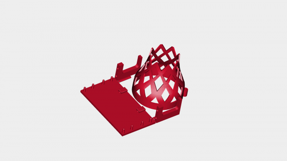 pallacanestro netto rossa 3d print model - Mito3D