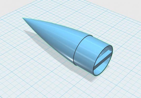 30 mm nose cone redpah 3d print model - Mito3D