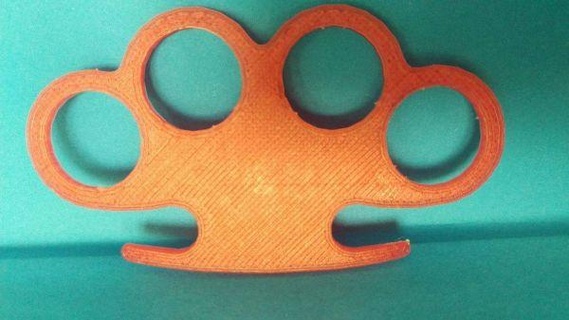 knuckle duster redpah 3d print model - Mito3D