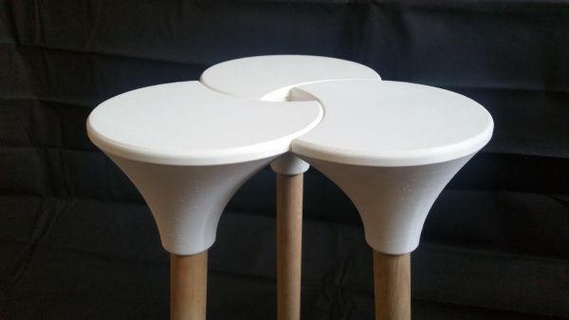 cluster sized stool redpah 3d print model - Mito3D