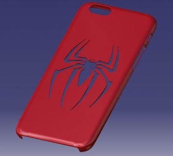 iphone 6s spider case redpah 3d print model - Mito3D