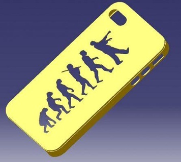 iphone 4s evolution case redpah 3d print model - Mito3D