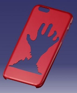 i phone 6s mano Astuccio guaina rossa 3d print model - Mito3D