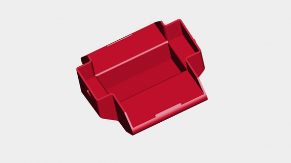 sostegno gopro rossa 3d print model - Mito3D
