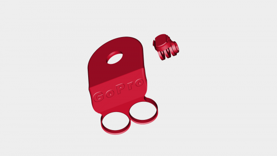 soporte mano sportcam rossa 3d print model - Mito3D