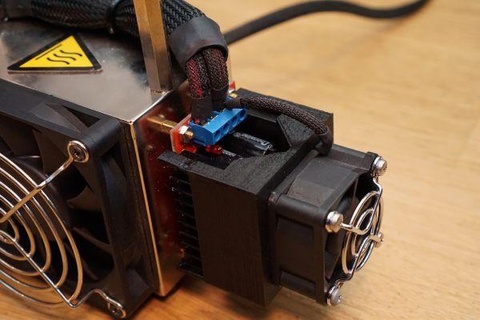 fan mount step up converter redpah 3d print model - Mito3D