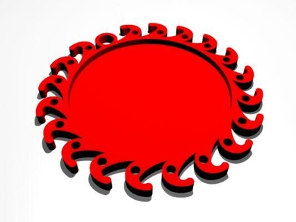 cabochon pendente orecchino rossa 3d print model - Mito3D