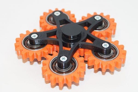 hand spinner gears redpah 3d print model - Mito3D