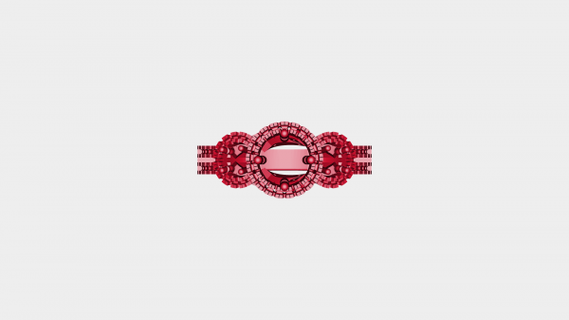 donna moda gioielleria 3d cad modello rossa 3d print model - Mito3D