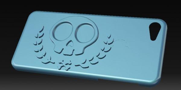 iphone 7s skull case vol2 redpah 3d print model - Mito3D