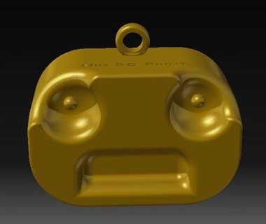 robo keychain min3dprint redpah 3d print model - Mito3D