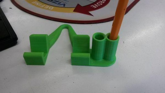 cell phone stand & pen holder 1 redpah 3d print model - Mito3D