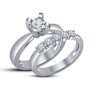 Casamento nupcial anel conjunto 3d cafajeste modelo venda redpah 3d print model - Mito3D