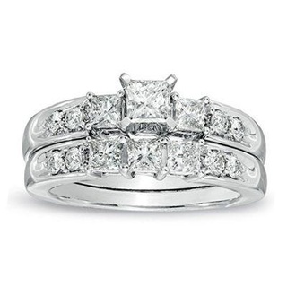 jewelry 3d cad model wedding bridal ring set redpah 3d print model - Mito3D