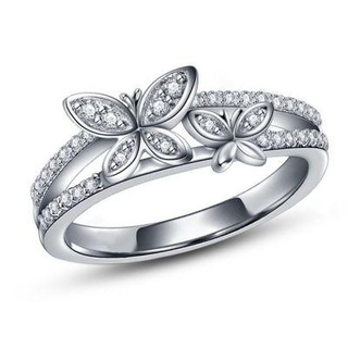 butterfly design 3d cad model wedding ring redpah 3d print model - Mito3D