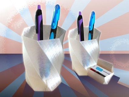 stylo tasse tiroir torsion redpah 3d print model - Mito3D