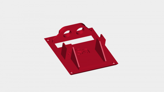 servo serratura cuscinetti rossa 3d print model - Mito3D