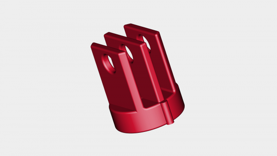 magnetico pro montare rossa 3d print model - Mito3D