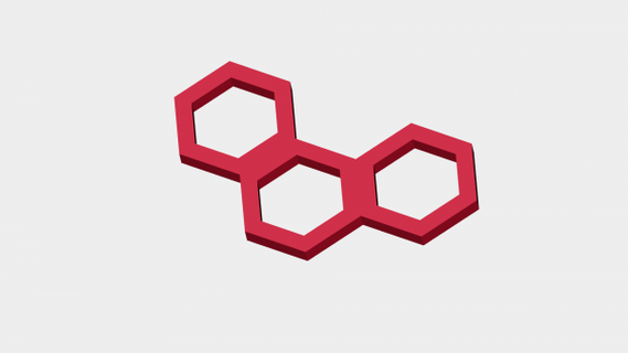 hexadécimal supporter redpah 3d print model - Mito3D