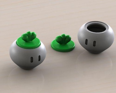 Gemüse Super Mario bros 2 redpah 3d print model - Mito3D