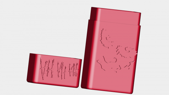 portasigarette piroscafo rossa 3d print model - Mito3D