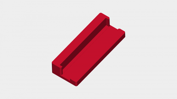 sabrent 4 port USB centre verticale supporter redpah 3d print model - Mito3D