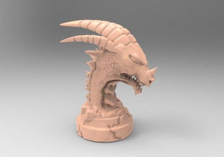 dragon statue redpah 3d print model - Mito3D