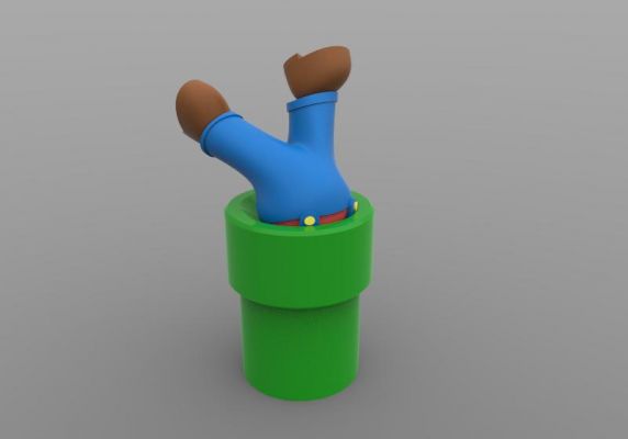 Mario redpah 3D print model - Mito3D