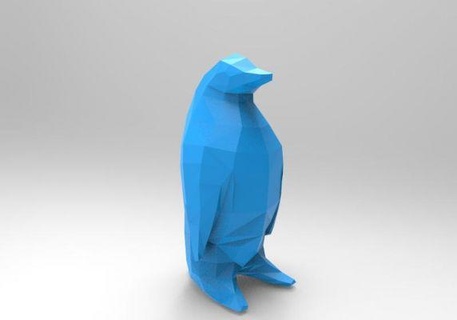 Pinguin low poly redpah 3d print model - Mito3D