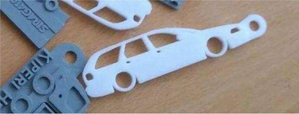 tuner car keychain redpah 3d print model - Mito3D