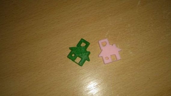 house keychain redpah 3d print model - Mito3D