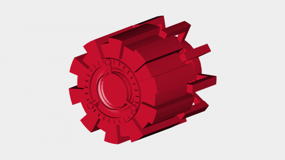 arco reattore rossa 3d print model - Mito3D