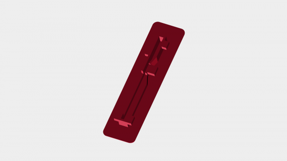mazda roof top carrozza clip rossa 3d print model - Mito3D