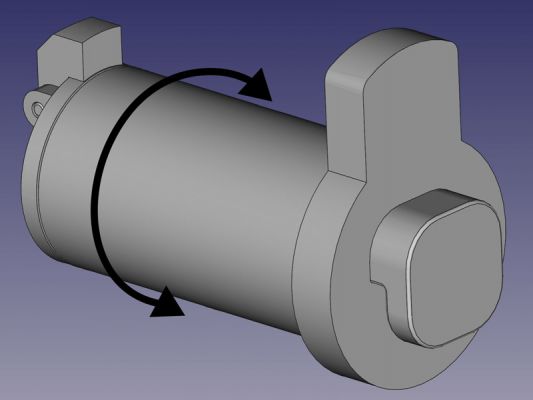 giratório zortrax m200 spool holder redpah 3D print model - Mito3D