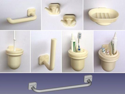 salle bains accessoires Achevée ensemble redpah 3d print model - Mito3D