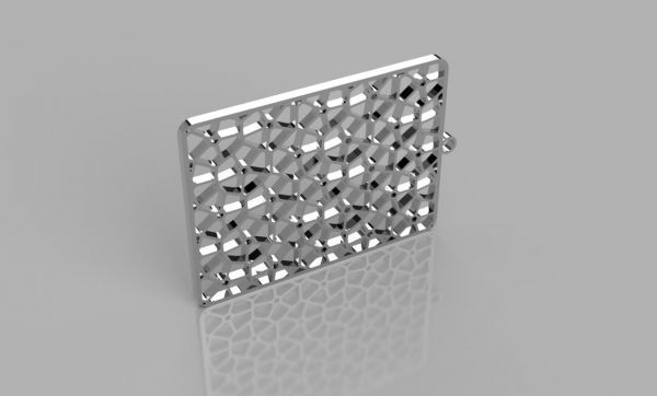 voronoi earrings v2 redpah 3D print model - Mito3D