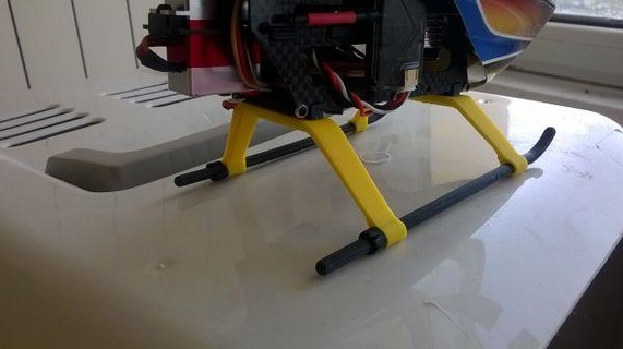 align trex 250 dfc pro skid landing redpah 3d print model - Mito3D