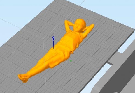 boy sunbathing redpah 3d print model - Mito3D