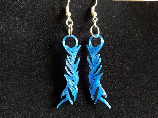 tribal earrings redpah 3D print model - Mito3D