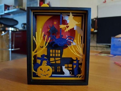 halloween frame redpah 3d print model - Mito3D
