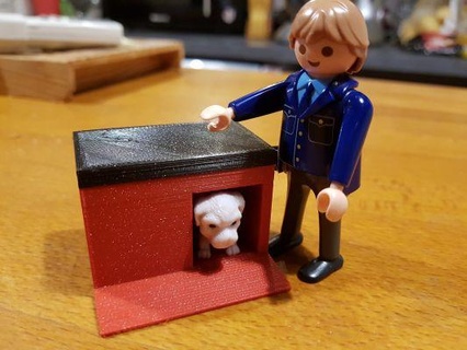 small dog house redpah 3d print model - Mito3D