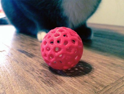 Voronoi kedi oyuncak redpah 3d print model - Mito3D