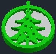 christmas tree ball redpah 3d print model - Mito3D