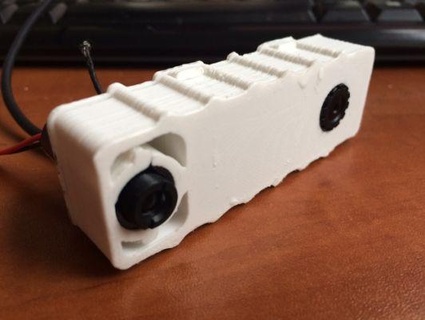 laser telecamera alloggi semplice telemetro rossa 3d print model - Mito3D