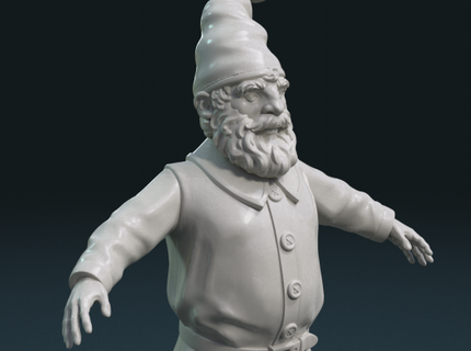 gnome sculpture redpah 3d print model - Mito3D
