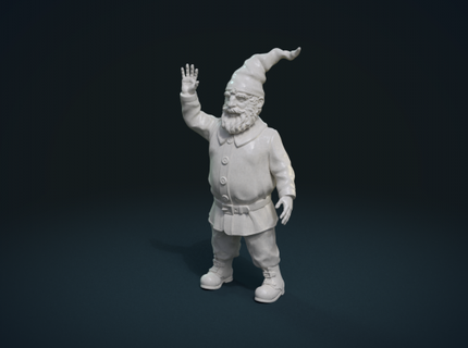 garden gnome ii redpah 3d print model - Mito3D