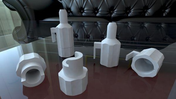 Schlauch Kupplung Filter Aquarium redpah 3d print model - Mito3D