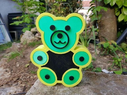 teddy bear redpah 3d print model - Mito3D